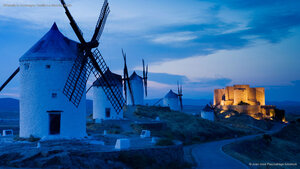 Windmills in Consuegra, Castilla-La Mancha, Spain