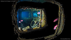 Wreckage of the SS Thistlegorm in the Red Sea