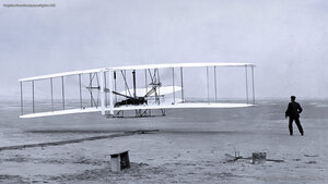 Wright brothers’ first airplane flight in 1903