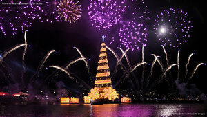 Árvore de Natal na cidade do Rio de Janeiro
