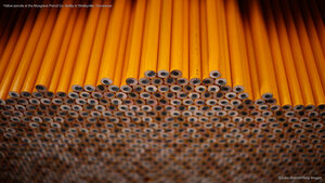 Yellow pencils at the Musgrave Pencil Co. facility in Shelbyville, Tennessee