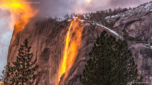 Firefall at Horsetail Fall, Yosemite National Park, California