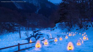 Yunishigawa Kamakura Festival in Tochigi Prefecture, Japan