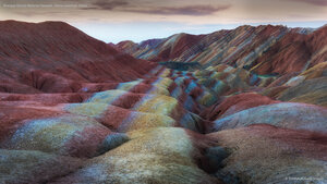 Zhangye Danxia National Geopark, Gansu province, China