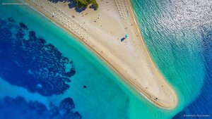 Zlatni Rat on Brač Island, Croatia