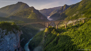 Đurđevića Tara Bridge in Montenegro